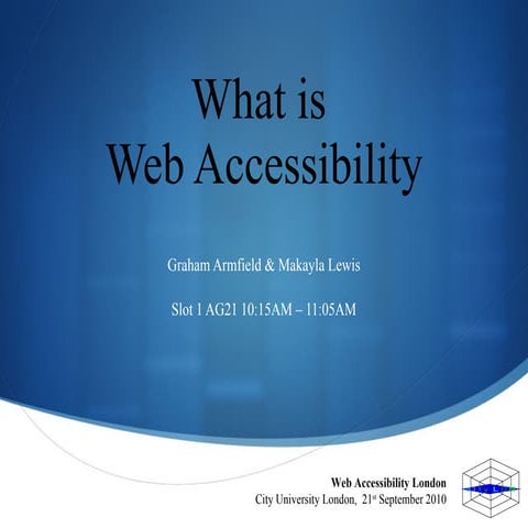 What is Web Accessibility
