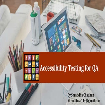 A11y presentation accessibility testing for qa