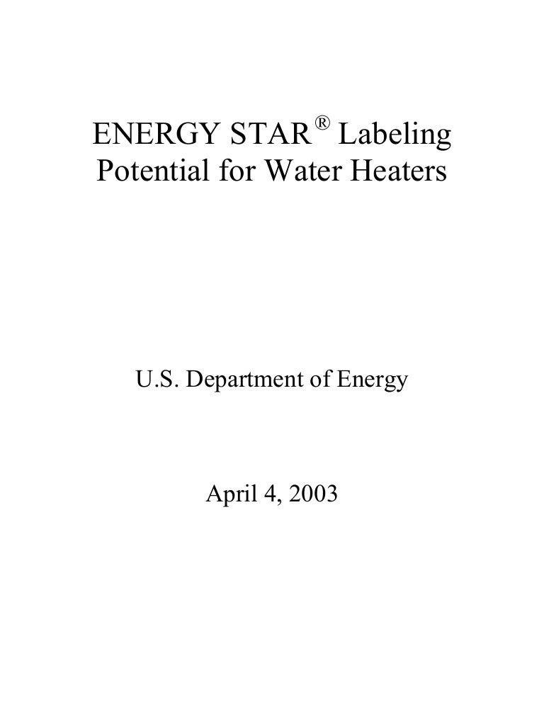 Water Heater Research Paperfinal 443