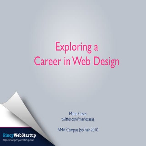 Exploring a Career in Web Design