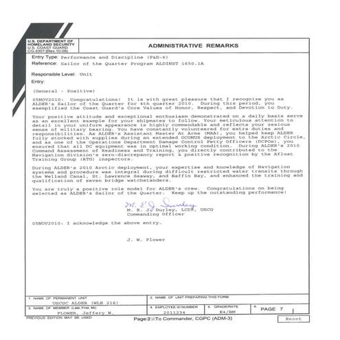 PDX Letter of Commedation | PDF