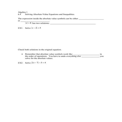 A16-4 Absolute Value Notes