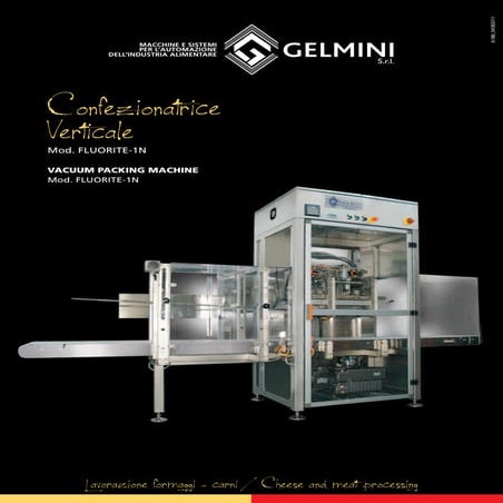 VACUUM PACKING MACHINE MOD. FLUORITE-1N