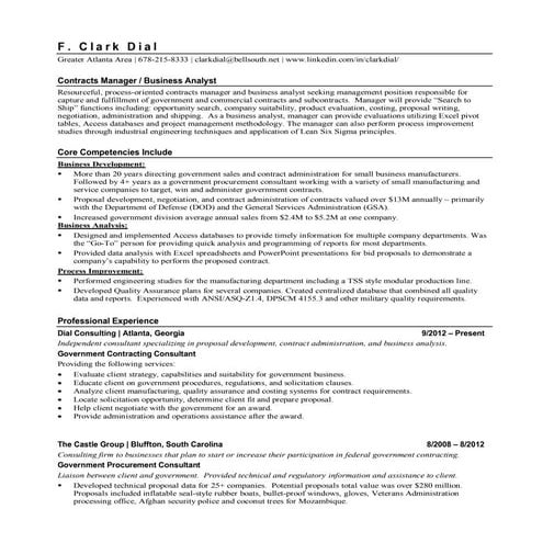 Clark Dial RESUME 5-15-2015