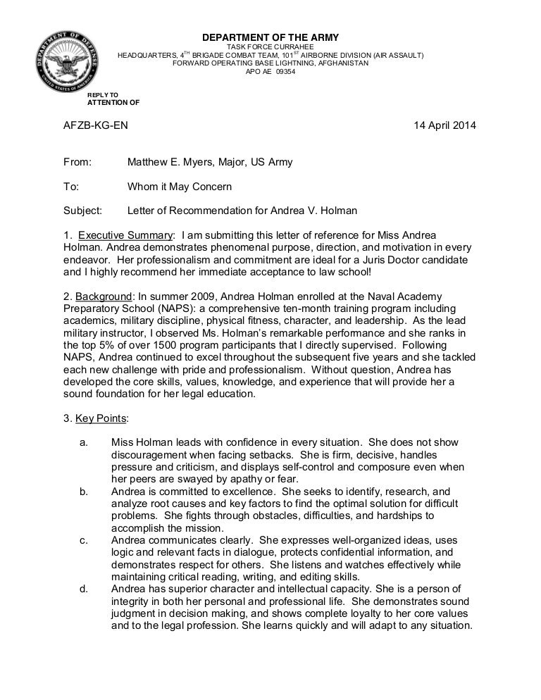 major myers recommendation letter holman mayor recommendation letter