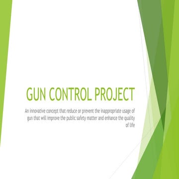 GUN CONTROL PROJECT | PPTX