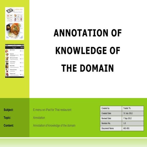 A1 annotation knowledge