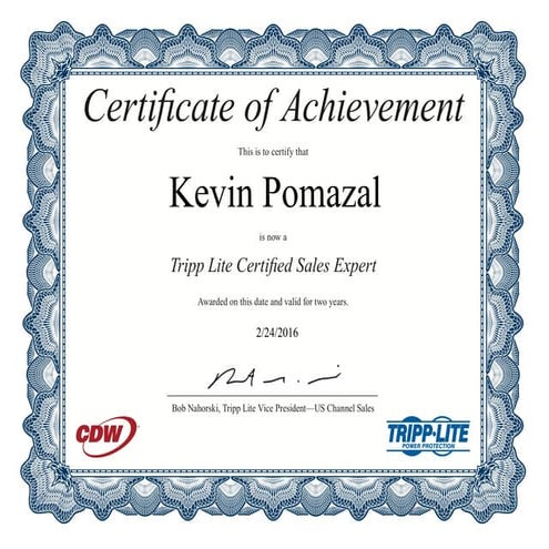Tripp Lite Cert | PDF