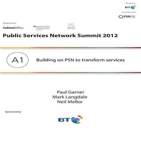 PSN Summit - Session A1 - Building on PSN
