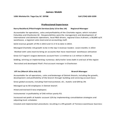 James Walsh resume | DOCX