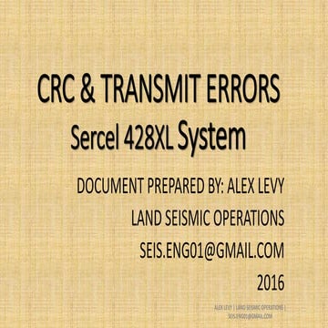 CRC and Transmitt Error Report_V1