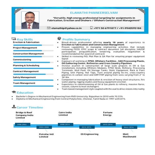 Elamathi Panneerselvam CV