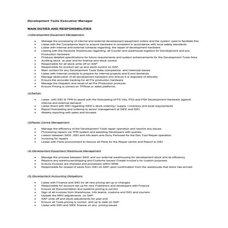 New Development Tools Executive