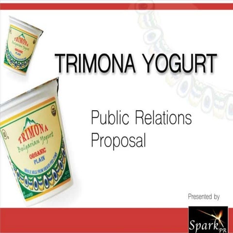 Trimona Yogurt PR Proposal