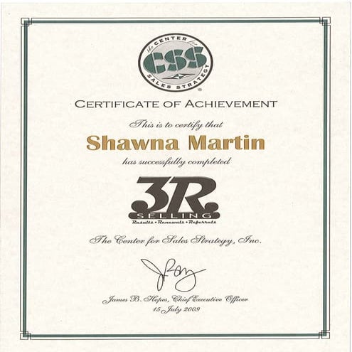 Center For Sales Strategy_3R Selling Certification