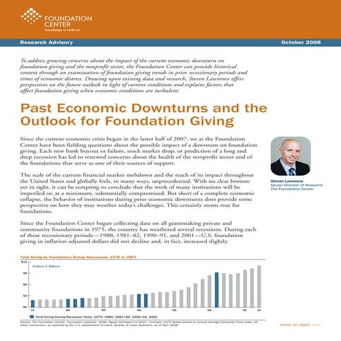 2008_Past Economic Downturns and the Outlook for Foundation Giving_Steven Law...