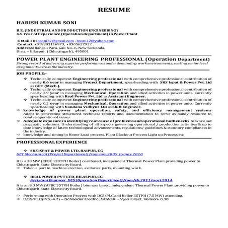 Harsh Resume | RTF