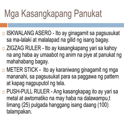 EPP 4_Mga Kagamitan sa pagsusukat