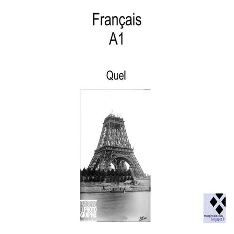 A1 français, leçon 14 (quel)