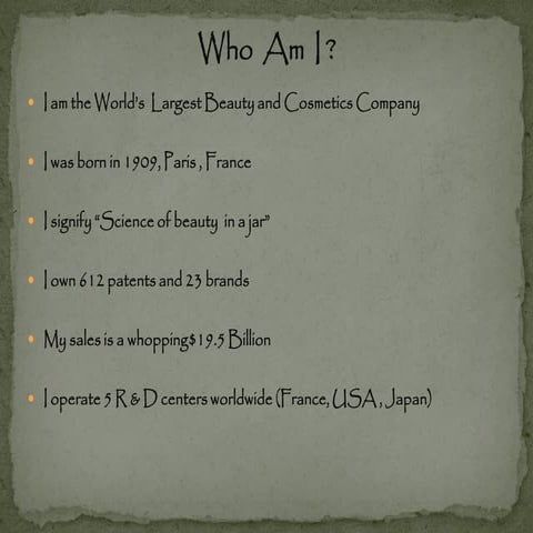 A Case study on Brand Loreal