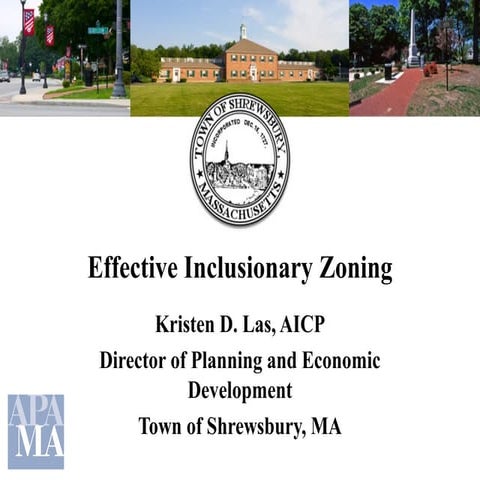 IZ Workshop 2014: A1 shrewsbury inclusionary zoning