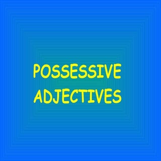 A1 U1 Possessive Adje