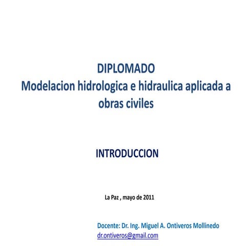 Modelación Hidrologica-introduccion