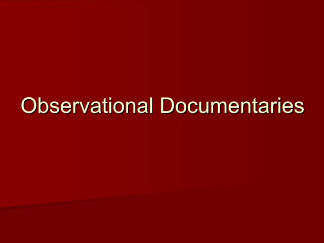 A2 documentary 
