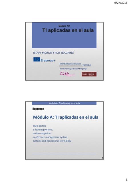 TI aplicadas en el aula