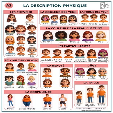 Comprehensive Guide to Physical Appearance and Beauty Traits in French ...