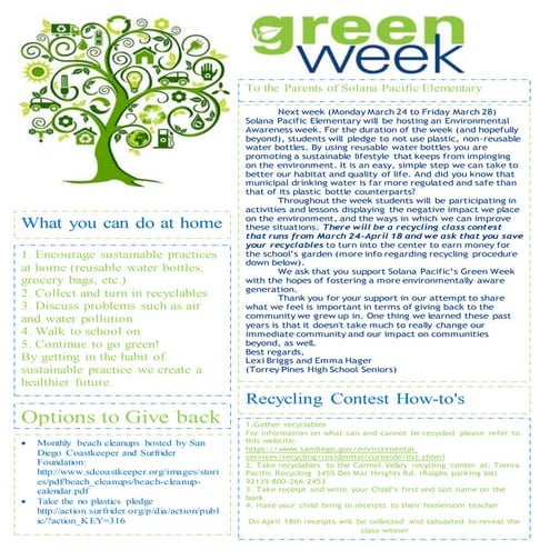 green week flyer