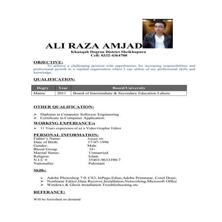 Ali Raza amjad | DOC