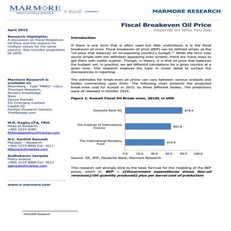 Determining Fiscal Breakeven
