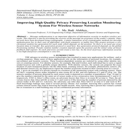 International Refereed Journal of Engineering and Science (IRJES)