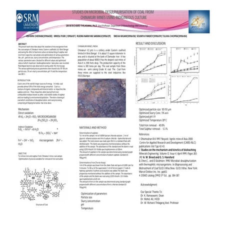 Microbial Desulfurization of Coal ppt .pptx