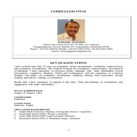 Krishna Malla - CV | DOC