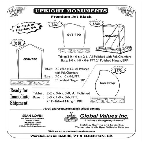 Upright Monuments Flyer - Sean
