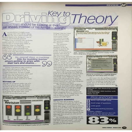 Key To Driving Theory - Amiga Format Issue 121 Review | PDF