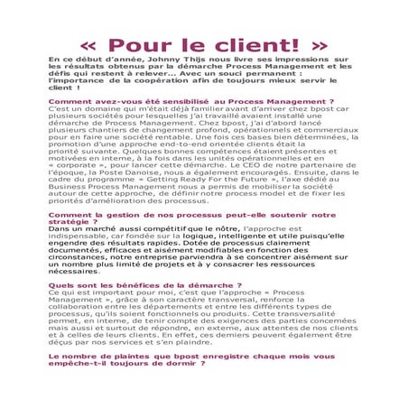 INTERVIEW JOHNNY THIJS 2012