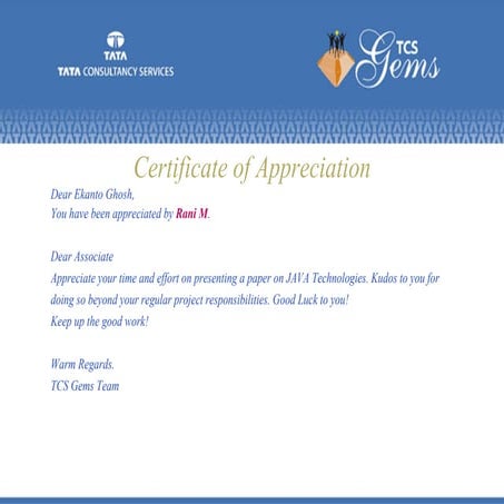 Appreciation | PDF