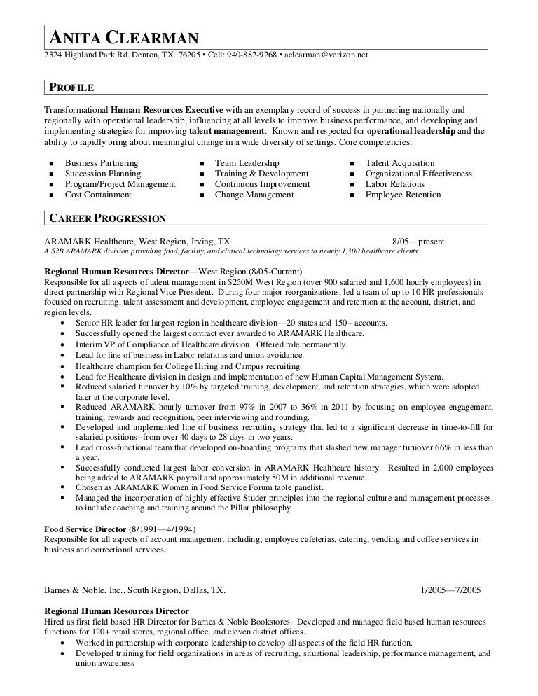 Anita Clearman Resume