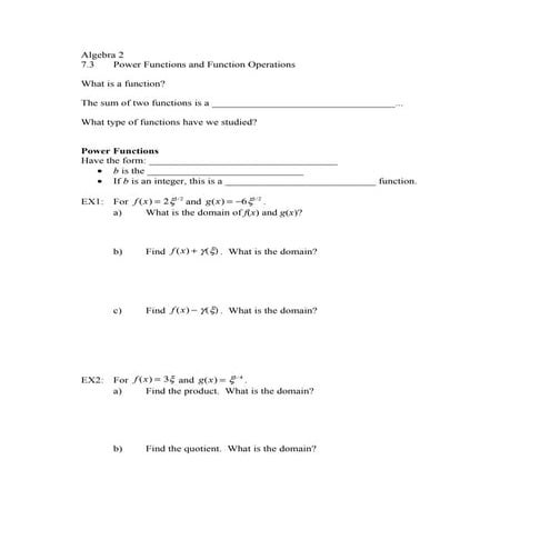A27 3 powerfxns notes