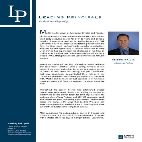Professional Bio | PDF