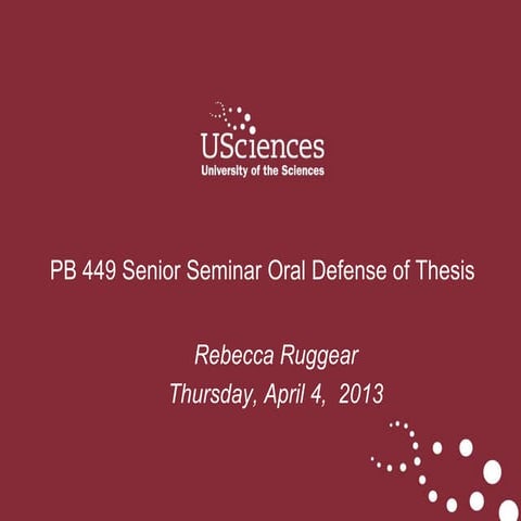 Rebecca Ruggear Senior Thesis 2013
