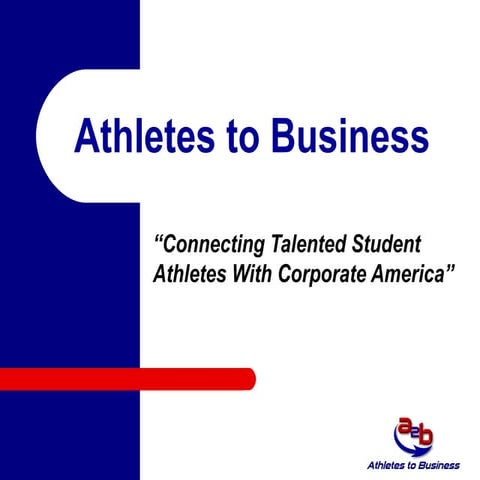Career Counseling for Student Athletes (2) | PPTX
