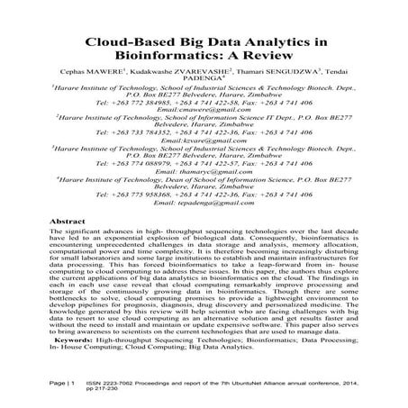 MawereC- Ubuntunet paper publication 2015