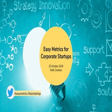 A2: Easy Metrics and Dashboards for Corporate Startups, Katie Careless