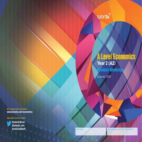 A2 economics revision workbook 2016