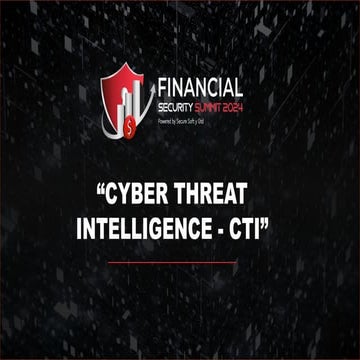 CYBER THREAT INTELLIGENCE - Ciber amenazas | PDF