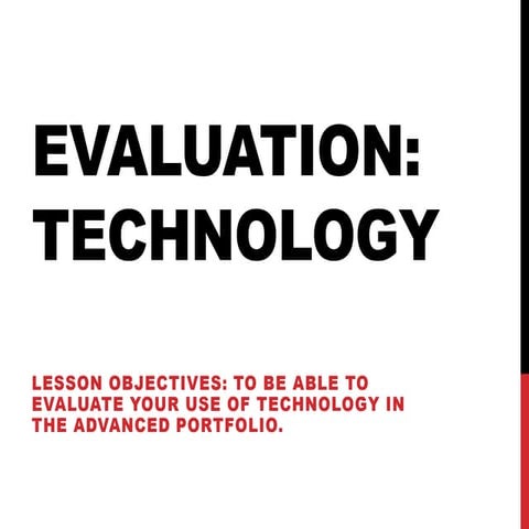 A2 evaluation 4 technology